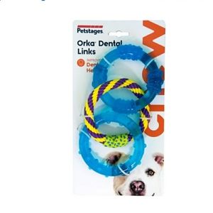 Petstages Orka Dental Links Tough Dog Chew Toy
